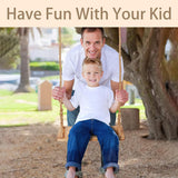 Hanging Wooden Swing, Swing Seat 19.7"x 5.1"× 1.2", Tree Swings for Adults and Kids Outdoor, Adjustable Hemp Rope Plus Tree Straps 80 inch, Kids Swing with 500lbs Load, Rope Swing, Indoor Swing Set DJMUMU