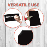 Blank Black Magnet for Car - Blank Magnet to Design Custom Magnets - Magnet Decals for Cars, Trucks, Busses & More! Magnetic Bumper Decal - Super Strong Magnets Long Lasting!(1, 4 x 12 Inches) Flexible Magnets