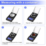 Milligram Scale 50g/0.001g High Precision Mg Scale, Portable Jewelry Scale .001 Gram Accuracy, Powder Scale, Digital Miligram Scale for Powder Medicine with Tray/Tweezers/Calibration Weight Weigh Gram