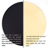 Menesia 12 Inch Black Non-stick Ceramic Pizza Stone Pan, Round Oven Baking and Cooking Stone for Ovens & Grill & BBQ menesia