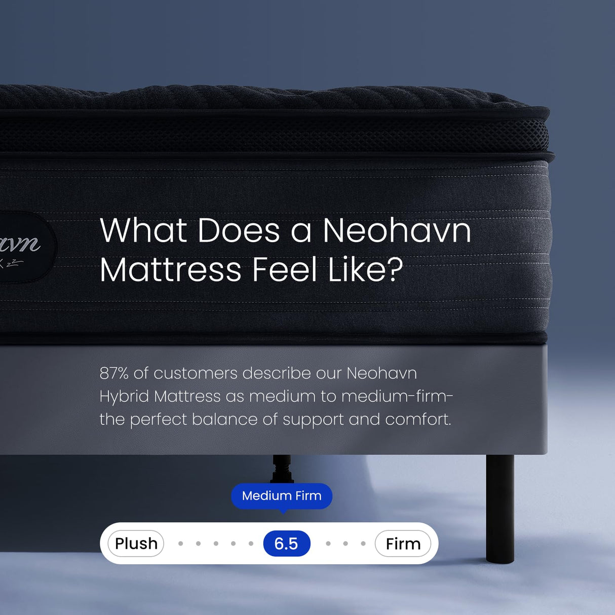 Neohavn Twin Mattress, 12 Inch Cooling Gel Memory Foam - Medium Firm Hybrid Mattress in a Box, Fiberglass-Free, Soft Knit Cooling Cover, Motion Isolation, CertiPUR-US Certified Neohavn