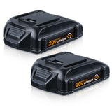 VINIDA 2Pack 20V 4.0Ah Battery 20V Max WA3520 Lithium Battery WG151s WG155s WG251s WG255s WG540s WG545s Tool Batteries VINIDA