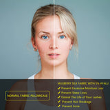 Silk Pillowcase for Hair and Skin, Mulberry Silk Pillow Cases Standard Size, Anti Acne Cooling Sleep Both Sides Natural Silk Satin Pillow Case Covers with Hidden Zipper, Gifts for Women Men, White DKBslik