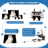 10 PCS Square Sublimation Coaster Blanks Cup Mat Sublimation Rubber Coasters Sublimation Blank Heat Transfer Cup Mat(10x10x0.3CM) MS WGO