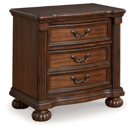 Signature Design by Ashley Lavinton Classic 2 Drawer Nightstand for Bedroom, 28" Tall, Dark Brown Signature Design by Ashley
