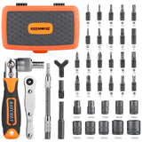 Ratcheting Screwdriver Set: KeenWise 38-in-1 Ratchet Screwdriver Tools Versatile Magnetic Tools for Mechanics and DIY Enthusiasts (2880A) KeenWise