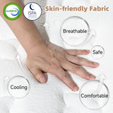 AICEHOME King Mattress, 14 Inch Individual Pocket Springs with Gel Memory Foam, Medium Firm Mattresses in a Box, Hybrid King Size Mattress with Pressure Relief AICEHOME