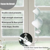 4Pack 11inch Sublimation Wind Spinner Blanks 3D Aluminum Metal Wind Sculpture Kinetic Spinners for Yard and Garden Indoor Art Ornaments Hanging Decoration (Helix) WindMage