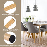 FVIEXE 16 Inch Wood Table Legs, Mid Century Furniture Legs Set of 4, Round Wooden Replacement Legs for Coffee Table Side Table End Table Night Stand Tapered Desk Chair Legs, Straight FVIEXE