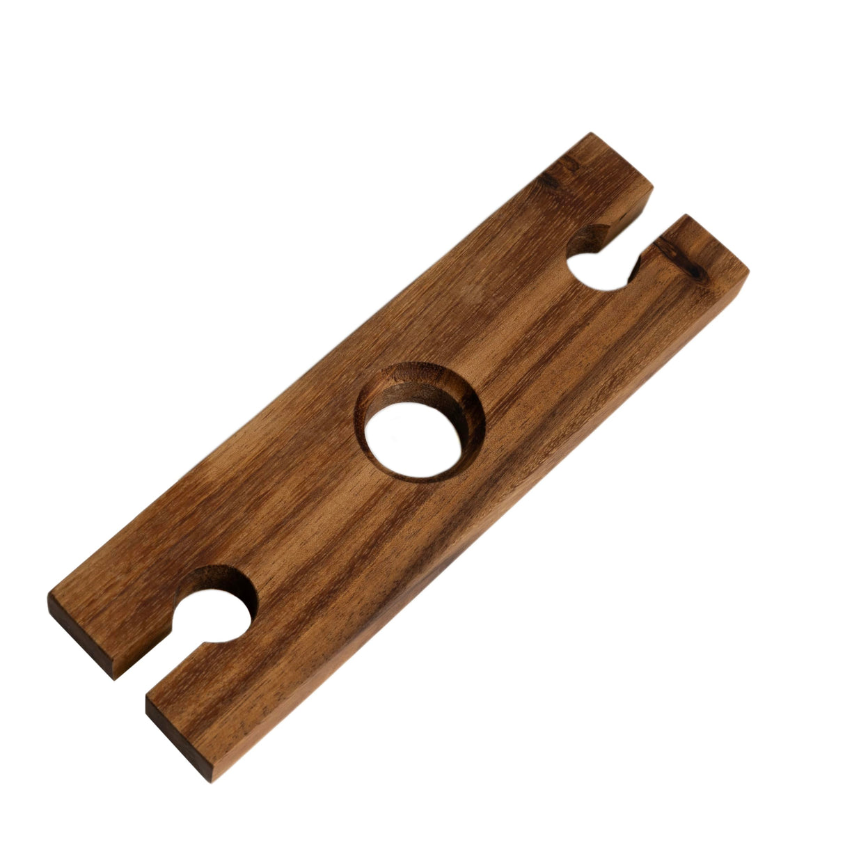 Ironwood Gourmet Acacia Wood Wine Glass Holder for Wine Bottles, Holds 2 Wine Glasses Ironwood Gourmet