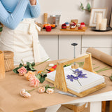 Pumtus Large Flower Press Kit, 6 Layers 11" x 7" Leaf Plant Preservation Kits, Even Pressure DIY Bamboo Floral Pressing Kit, Easy Pressed Arts and Craft Tool for Wedding Flower Preserve, DIY Lovers Pumtus