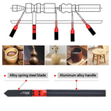 ViewReal Woodturning Parting Tool,Durable Wood Lathe Tools 65Mn Steel Blade, Aluminum Alloy Handle, Precision Wood Lathe Chisel for Carving and Cutting – Ideal for Craftsmen and Hobbyists ViewReal