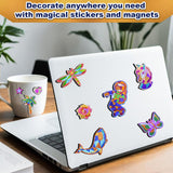 FLUXOJOY Foil Art Craft Kits for Kids, Mess -Free Fun Activity Set for Child, DIY Printing Craft Kits, Gifts for Ages 4 5 6 7 8 9 10 11 12 Years and Up, Art Supplier Travel Toys for Boys Girls FLUXOJOY