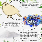 ZTIKSNYU DIY Glass Mosaic Tiles Bird Art Crafts Adults Mosaic Art Projects Home Decoration Creative Mosaic Glass Gift Kit for Kids 8 Ages Glass Pieces Mosaic Making Coaster Puzzle Gifts Christmas ZTIKSNYU