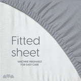 Fitted Sheet for The Milliard Trifold Mattress, Super Soft and Cozy Washable Grey Sheet (Full, 6") Milliard