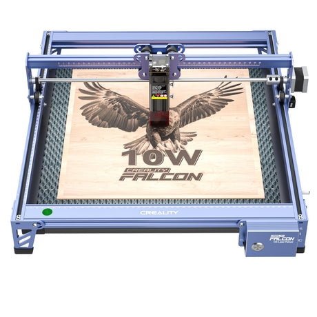 Creality Laser Engraver Falcon 10W,DIY Laser Cutter and Engraving Machine with 0.06mm Light Spot 10000mm/min, Offline Usage CNC 3D Engravers for Wood Metal Acrylic Glass Creality