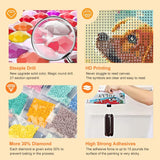 WSLWXSHM Diamond Painting Kits for Adults Dog, Butterfly Round Full Drill Diamond Art Kits, 5D DIY Paint with Diamonds Crafts for Home Wall Decoration Gifts 12×12Inch, Animal WSLWXSHM