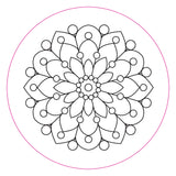 Mandalas Embroidery Transfers (set of 10 hoop designs!) PETER PAUPER PRESS