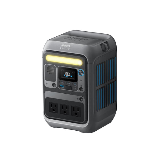 Anker SOLIX C300 Portable Power Station, Outdoor 288Wh LiFePO4 Battery, 300W (600W Surge) Solar Generator, 140W Two-Way Fast Charging, for Camping, Traveling, and Emergencies (Solar Panel Opt - WoodArtSupply