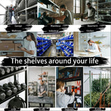 Darubtes Industrial Storage Rack,Heavy-Duty Steel Shelving Unit,Multi-Purpose Garage Organization System Black 72" H x 62" W x 23.5" D 5-Tier Darubtes