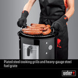 Weber 14.5 -inch Smokey Mountain Cooker, Charcoal Smoker,Black Weber