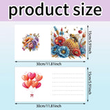 MaiYiYi 6 Pack 5D DIY Bee Diamond Art Greeting Cards Ladybug Diamond Painting Greeting Cards Flowers Diamond Art Cards for Family Friends Holiday Birthday MaiYiYi