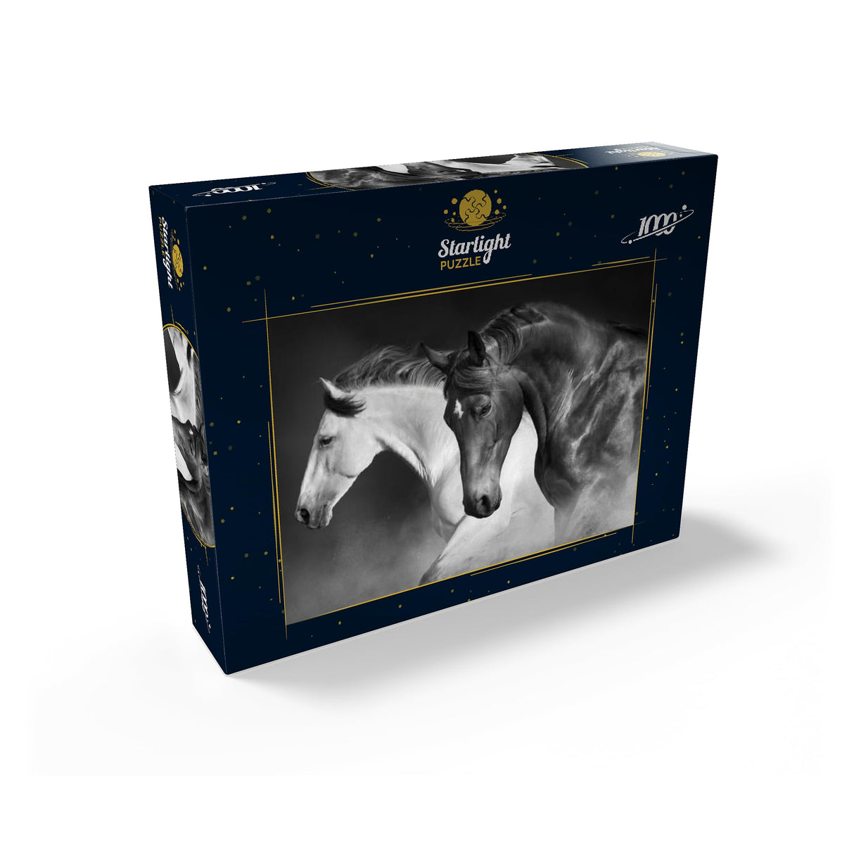 MyPuzzle Horses Run Gallop in The Desert - Premium 1000 Piece Jigsaw Puzzle for Adults MyPuzzle.com