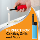 BIC EZ Reach Candle Lighter, The Ultimate Lighter with Extended Wand for Grills and Firepits (1.45-inch), Favorites Series, 6 Count Pack (Assortment of Designs May Vary) BIC
