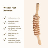 PURAVA Wood Therapy Massage Tools Set of 6 - Wood Therapy Tools for Body Shaping - Wooden Lymphatic Massager Body Sculpting Kit - Massage Roller Accessories, Stomach, Back and Foot Massage Roller PURAVA