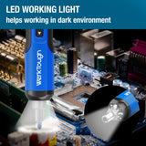 Werktough 4V Mini Electric Cordless Screwdriver with 3-Gear Torque 5Nm Power 25pc Screwdriver Bits S2 LED Light USB Charging Home Improvement S026 hyperpower