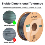 eSUN Magic PLA Filament 1.75mm, Dual Color Dark Night Starlight Twinkling PLA 3D Printer Filament, 1KG (2.2 LBS) Spool 3D Printing Color Change Filament for 3D Printers, Dark Twinkling Green eSUN