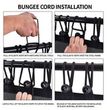 Newan 48'' Fitness Trampoline with Adjustable Handle Bar, Silent Trampoline Bungee Rebounder Jumping Cardio Trainer Workout for Adults - Max Limit 330 lbs NEWAN