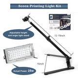 Pllieay 60pcs Screen Printing Kit with LED UV Exposure Lamp, 6 Colors Screen Printing Ink, 3 Size Wood Silk Screen Printing Frames, All The Screen Print Supplies in One Set Pllieay