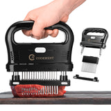 JY COOKMENT Meat Tenderizer Tool with 48 Stainless Steel Ultra Sharp Needle Blades, Detachable Kitchen Cooking Tool Best For Tenderizing, BBQ, Marinade JY COOKMENT