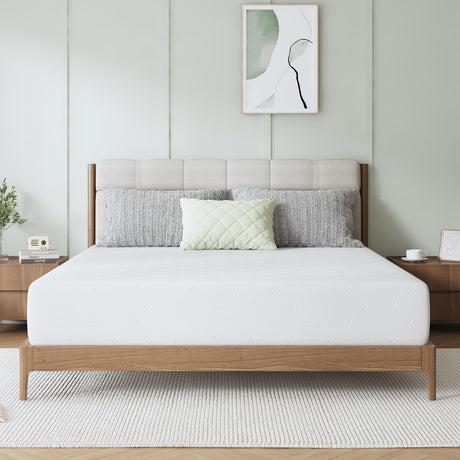 Novilla 12 Inch King Size Mattress, King Memory Foam Mattress for Motion Isolation & Contour Support with Cooling Wave-Cut Foam & High-Density Support Foam Mattresses in a Box Medium Firm Feel Novilla