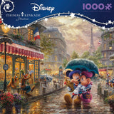 Ceaco - Thomas Kinkade - Disney - Mickey & Minnie in Paris - 1000 Piece Jigsaw Puzzle Ceaco