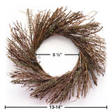 Small Wreath - Rustic Farmhouse Living Room Decor with Wreath Frame & Seasonal Wreaths - Stylish Home Wall Decor for Living Room, Entryway & Kitchen by Foundations Decor, Fall Foundations Decor