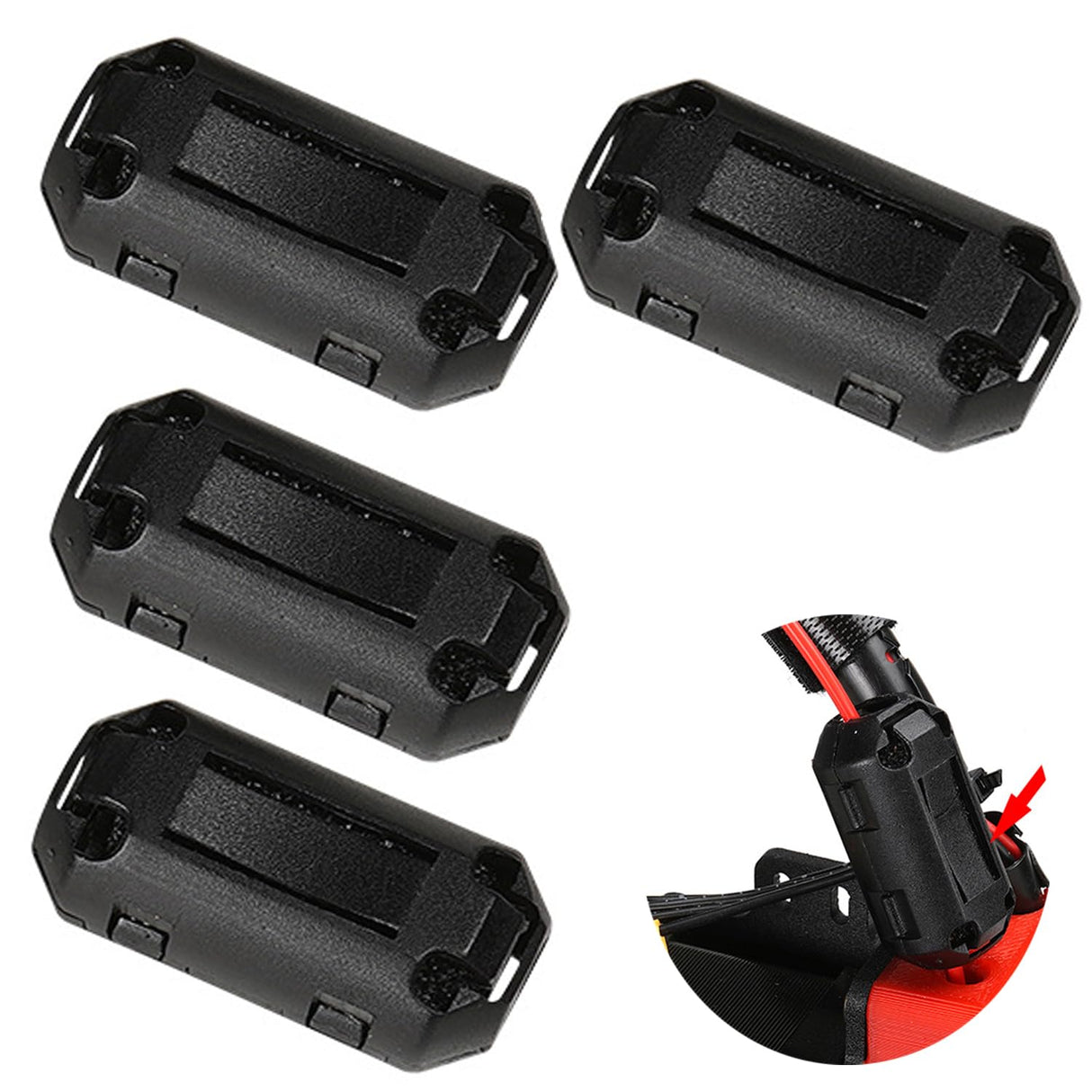 4pcs 3D Printer Filament Cleaner, Filament Filters Universal Dust & Static Electricity Removal Tool for Filament, Essential Accessories to Protect 3D Printers. WedFeir