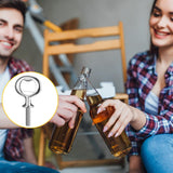 15 PCS Metal Bottle Opener Kit Bulk Stainless Blank Bottle Openers Inserts Hardware for Valentine's Day Wedding Wine Party DIY Project Craft Wood Turning FdcZeyxior
