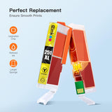 E-Z Ink Compatible Ink Cartridge Replacement for Canon CLI-251XL CLI 251 to use with PIXMA MX922 IP7220 MG5520 MG5420 IX6820 IP8720 MG7520 MG6320 Printer (4 Cyan, 4 Magenta, 4 Yellow, 12 Pack) E-Z Ink