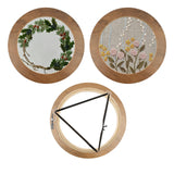 3 Sets Upgraded Wood Embroidery Frames with Bamboo Hoops, 8 Inch Round Embroidery Display Frame for Finished Cross Stitch and DIY Art Craft Sewing Ornaments (Easier to Install) JoyHuaTrade