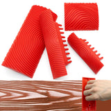 LUTQ Wood Grain Tool - Natural Woodgrain Maker for Decorative Painting Premium Wood Graining Tool Set Enhance Your DIY Projects with Wood Grain Patterns LUTQ