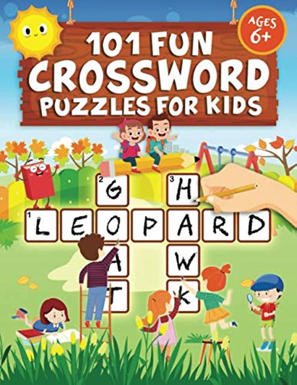 101 Fun Crossword Puzzles for Kids: First Children Crossword Puzzle Book for Kids Age 6, 7, 8, 9 and 10 and for 3rd graders | Kids Crosswords (Easy Word Learning Activities for Kids) WoodArtSupply
