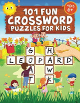101 Fun Crossword Puzzles for Kids: First Children Crossword Puzzle Book for Kids Age 6, 7, 8, 9 and 10 and for 3rd graders | Kids Crosswords (Easy Word Learning Activities for Kids) WoodArtSupply
