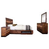 Coaster Winslow Queen Bed 4-Piece Set, Smokey Walnut/Coffee Bean Coaster Home Furnishings