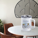 BetterSub 12oz Sublimation Tumbler Mugs with Handle and Sliding Lid, Display Box, Stainless Steel Coffee Camping Mugs Double Wall Vacuum Insulation Sublimation Blank, 12 Packs White BetterSub