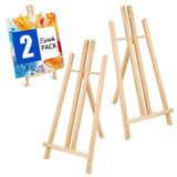 ESRICH 2pcs 17 Inch Tabletop Easels, Easel Stand for Painting,Tripod, Painting Party Easel, Kids Student Desktop Easel for Painting,Paint Easel for Canvas Painting ESRICH