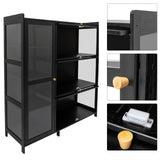 TrueyEssence Curio Display Cabinet, Storage Cabinet with Acrylic Doors Collectibles Showcase Toy Organizer Rack for Home Playroom Office TrueyEssence