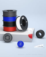 ELEGOO TPU Filament 1.75mm White 1KG, 95A Flexible Soft 3D Printing Filament Dimensional Accuracy +/- 0.02mm, 1KG Spool(2.2lbs) for Most FDM 3D Printers ELEGOO