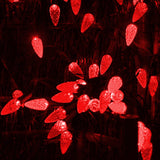 Dazzle Bright C6 Christmas String Lights, 100 LED 33 FT Waterproof Connectable Green Wire Fairy Lights, 8 Modes Christmas Lights for Indoor Outdoor Home Garden Yard Xmas Tree Decorations (Red) Dazzle Bright